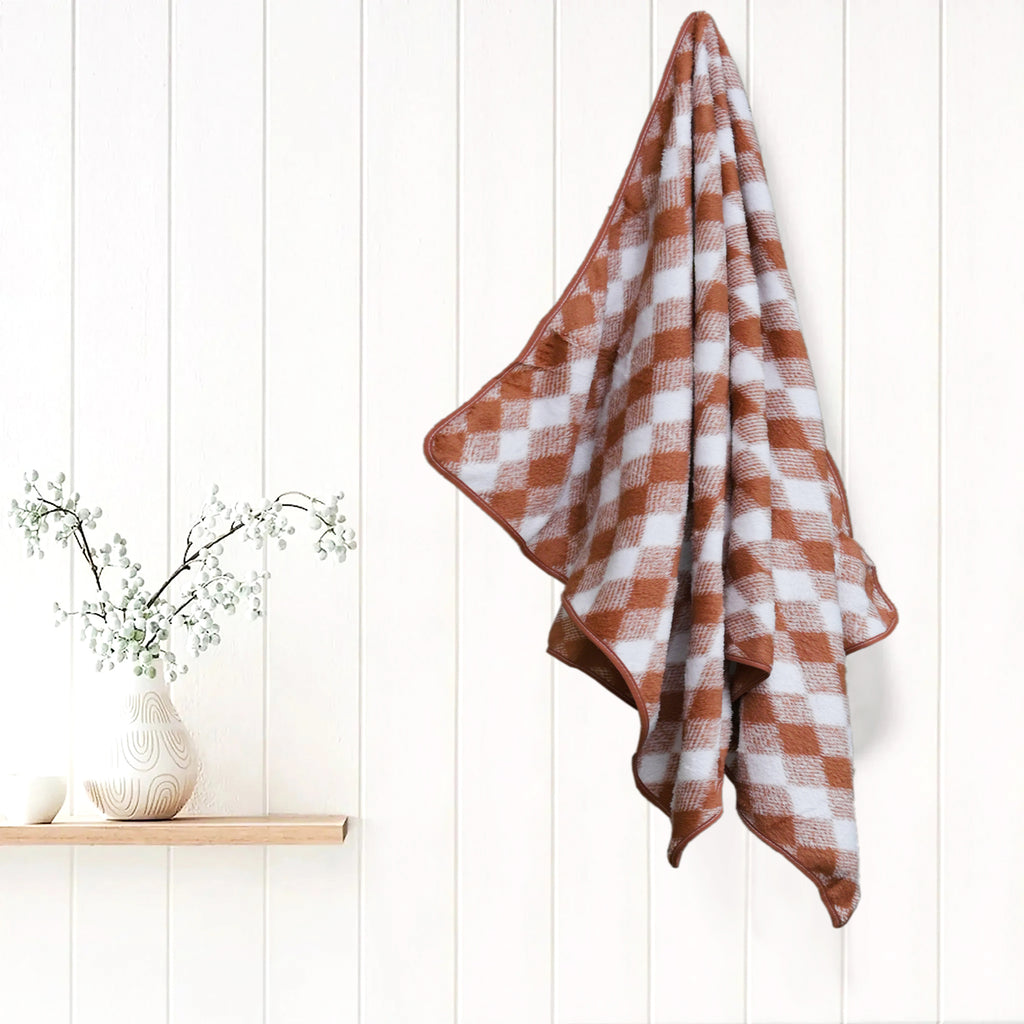 Cozy Checks Towels Set of 2