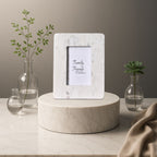 Classic White Marble Photo Frame by Decovia