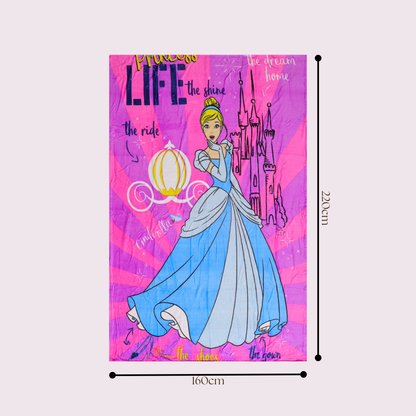 DECOVIA Disney Kids Printed Single Bed Blanket | Soft &amp; Cozy Cartoon Blanket