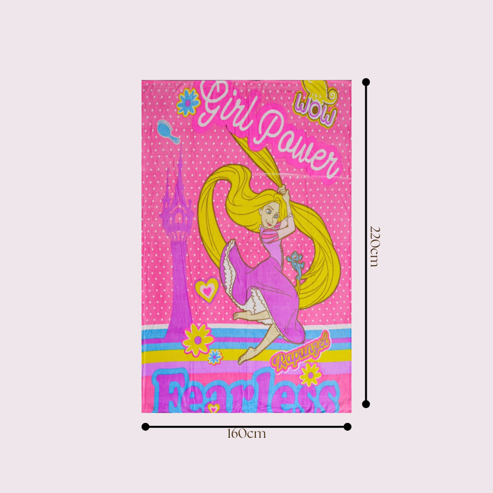 DECOVIA Disney Kids Printed Single Bed Blanket | Soft & Cozy Cartoon Blanket