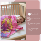 DECOVIA Disney Kids Printed Single Bed Blanket | Soft & Cozy Cartoon Blanket