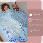 DECOVIA Disney Kids Printed Single Bed Blanket | Soft & Cozy Cartoon Blanket