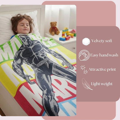 DECOVIA Disney Kids Printed Single Bed Blanket | Soft &amp; Cozy Cartoon Blanket