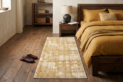 Geo Textured Digital Print Anti Skid Runner