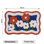 Bloom & Bright Premium Cotton Bath Mat Artistic Floral
