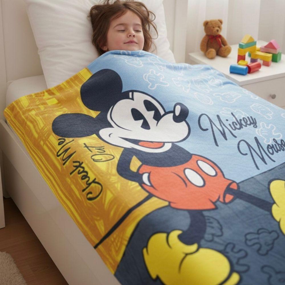 DECOVIA Disney Kids Printed Single Bed Blanket | Soft &amp; Cozy Cartoon Blanket
