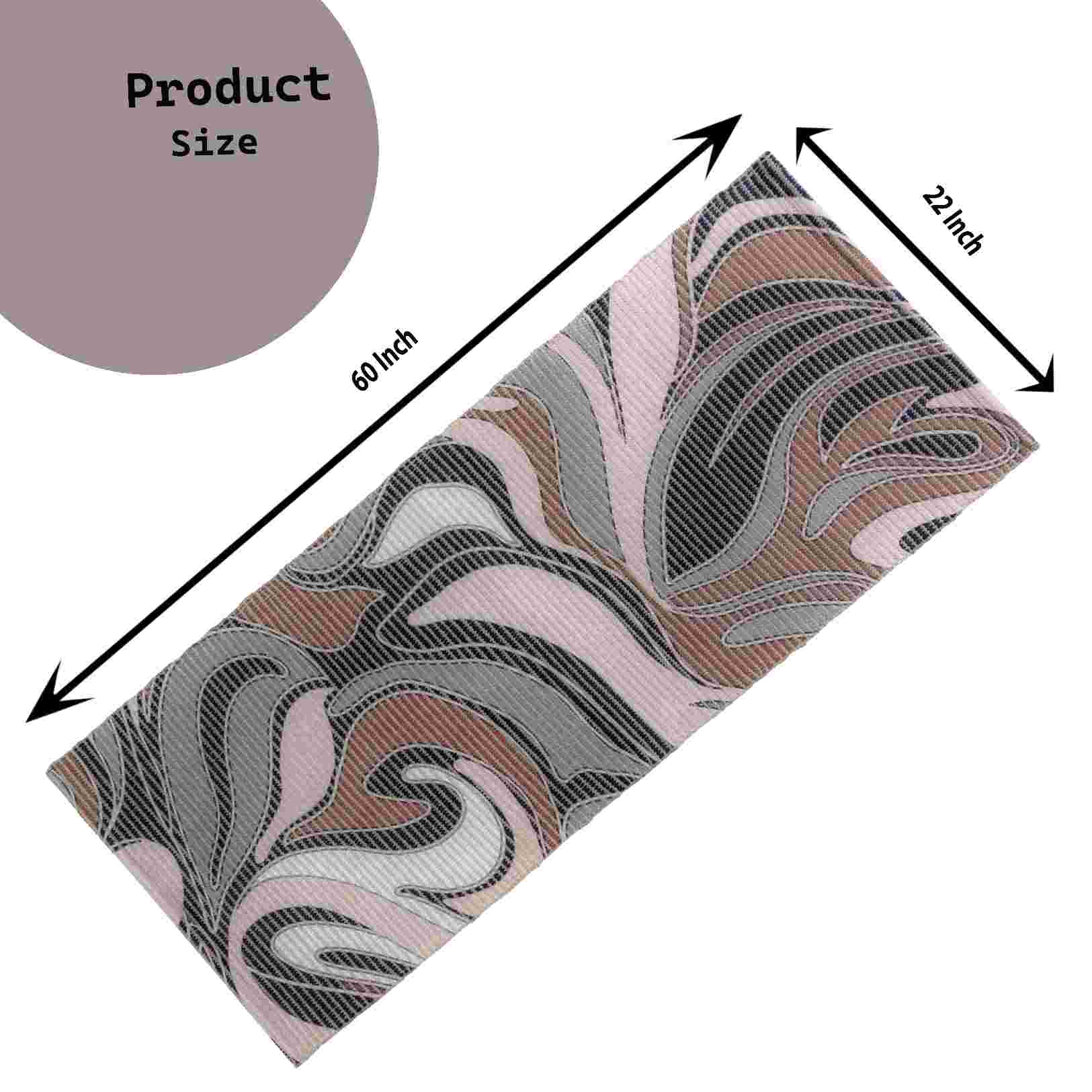 Abstract Wave Pattern Woven Floor Runner – 60x22 Inch