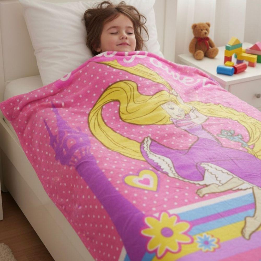 DECOVIA Disney Kids Printed Single Bed Blanket | Soft &amp; Cozy Cartoon Blanket